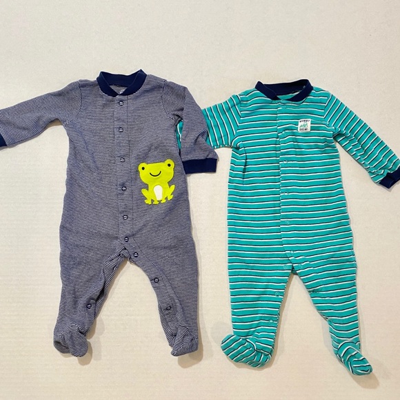 carters footed pajamas